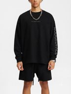 JAVA IRON LONGSLEEVE BLACK MODEL FRONT – GRAVE / GENTO