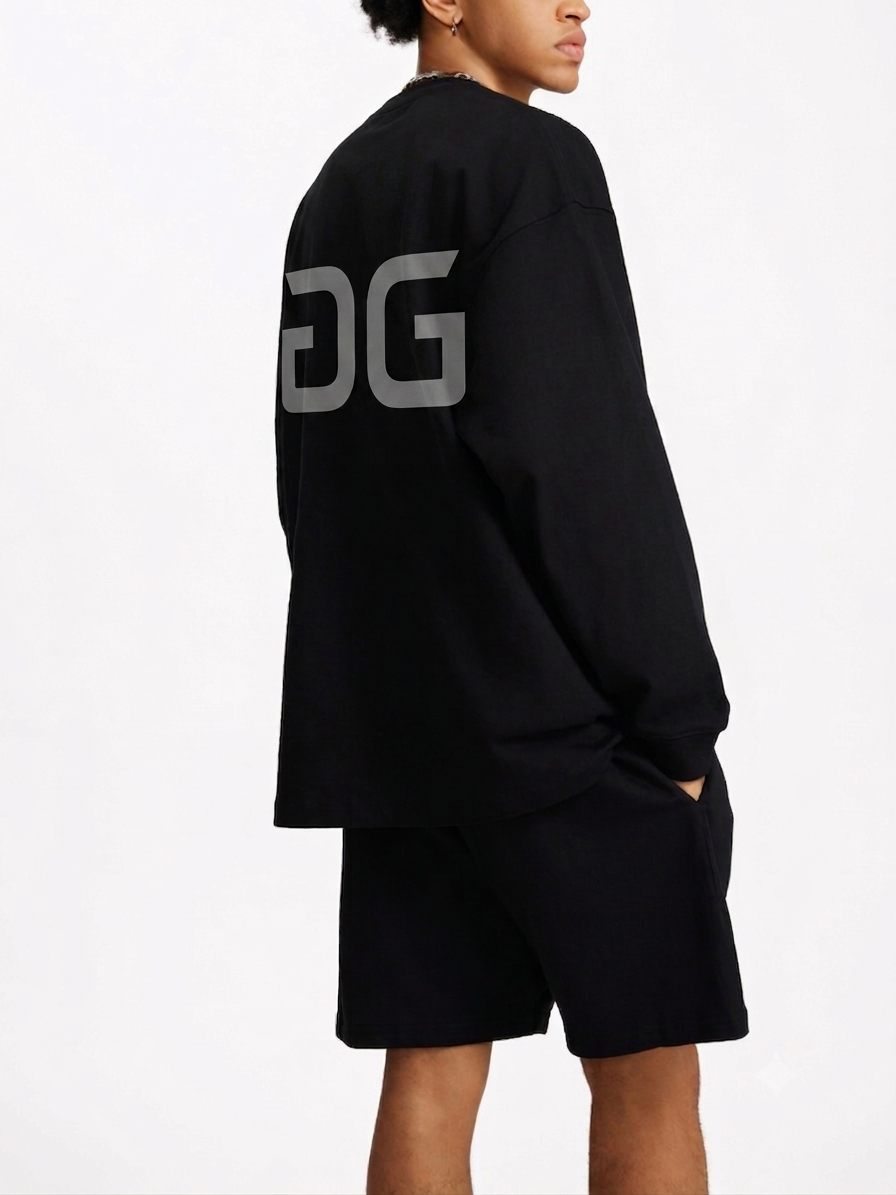 JAVA IRON LONGSLEEVE BLACK MODEL BACK – GRAVE / GENTO