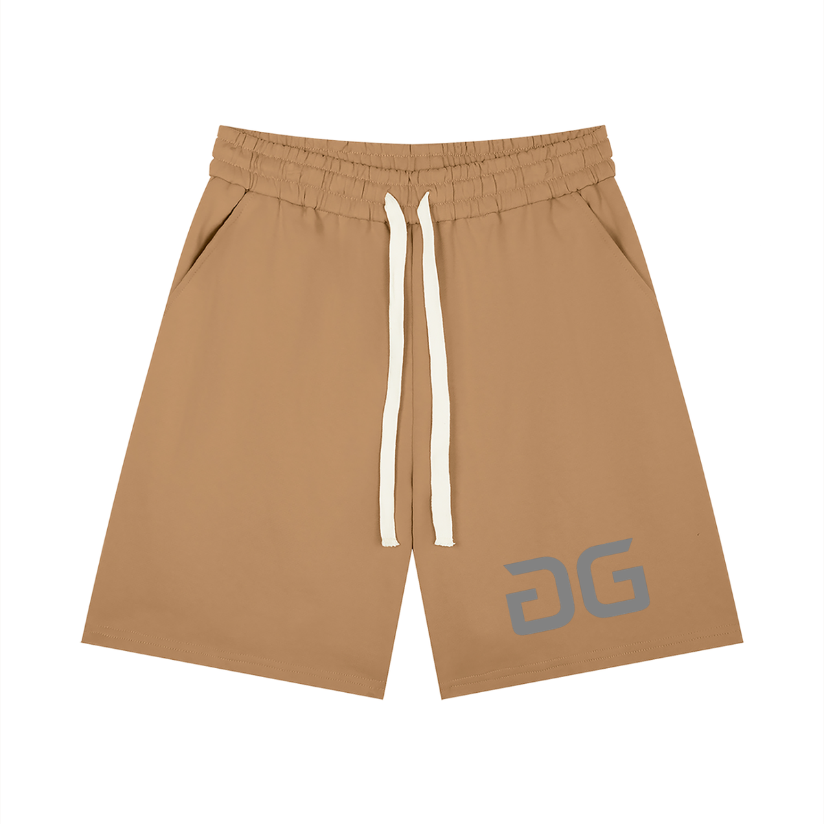 GARUDA LOOSE SHORT KHAKI FRONT – GRAVE / GENTO