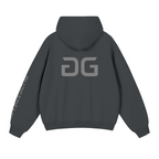 JAVA FORGE HOODIE DARK GRAY BACK – GRAVE / GENTO
