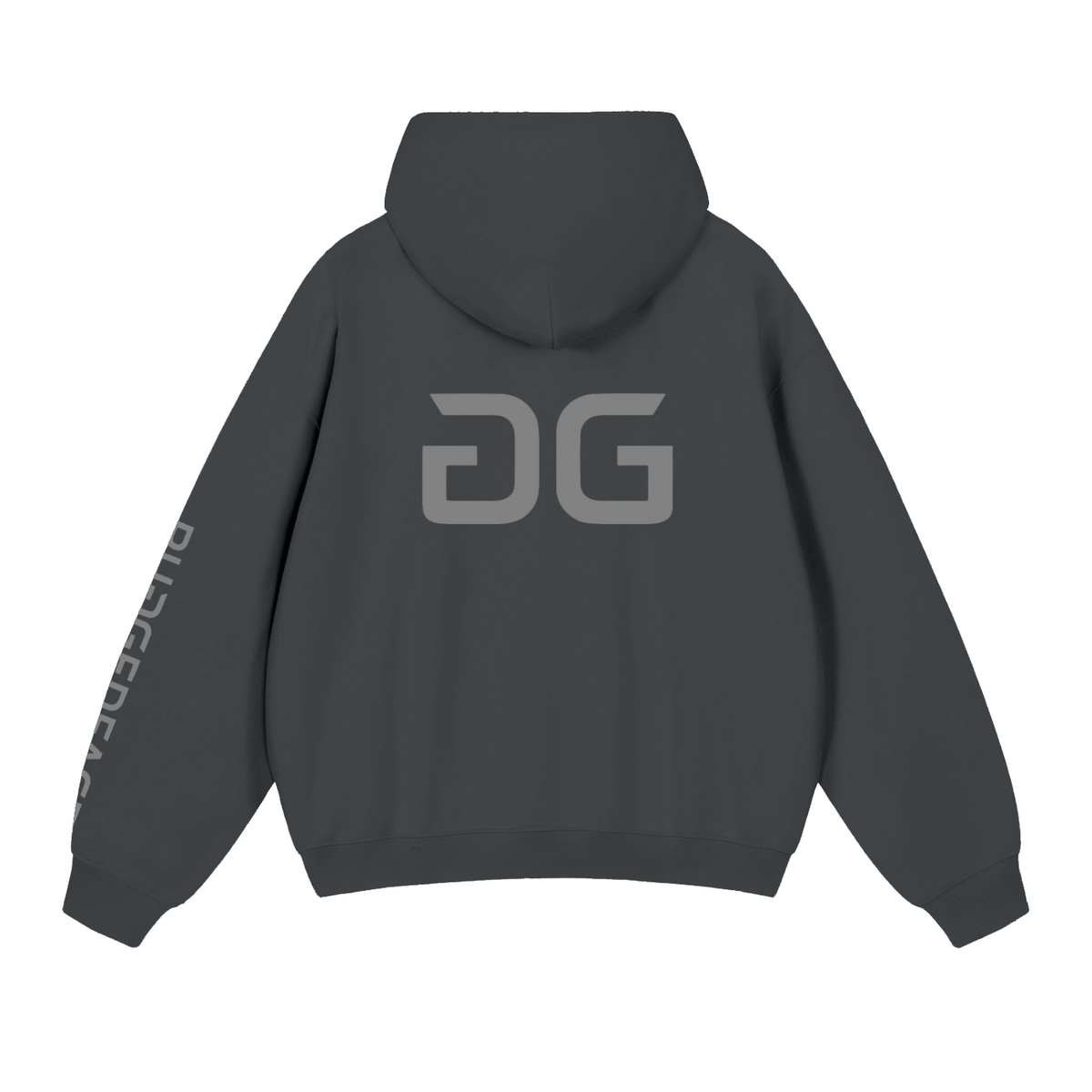 JAVA FORGE HOODIE DARK GRAY BACK – GRAVE / GENTO