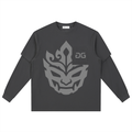 BATIK RAW LONGSLEEVE GRAY FRONT – GRAVE / GENTO
