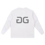 BATIK RAW LONGSLEEVE WHITE BACK – GRAVE / GENTO