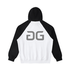 RAGLAN HOODIE WHITE/BLACK BACK – GRAVE / GENTO