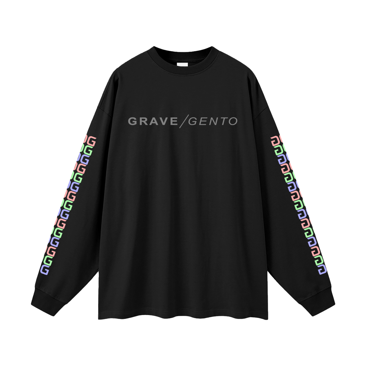 JAVA STEEL LONGSLEEVE BLACK FRONT – GRAVE / GENTO