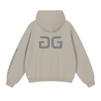JAVA FORGE HOODIE LIGHT GRAY BACK – GRAVE / GENTO