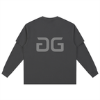 BATIK RAW LONGSLEEVE GRAY BACK – GRAVE / GENTO