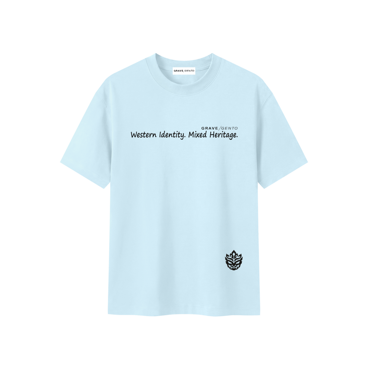 JAVA WARISAN TEE BLEU FRONT – GRAVE / GENTO