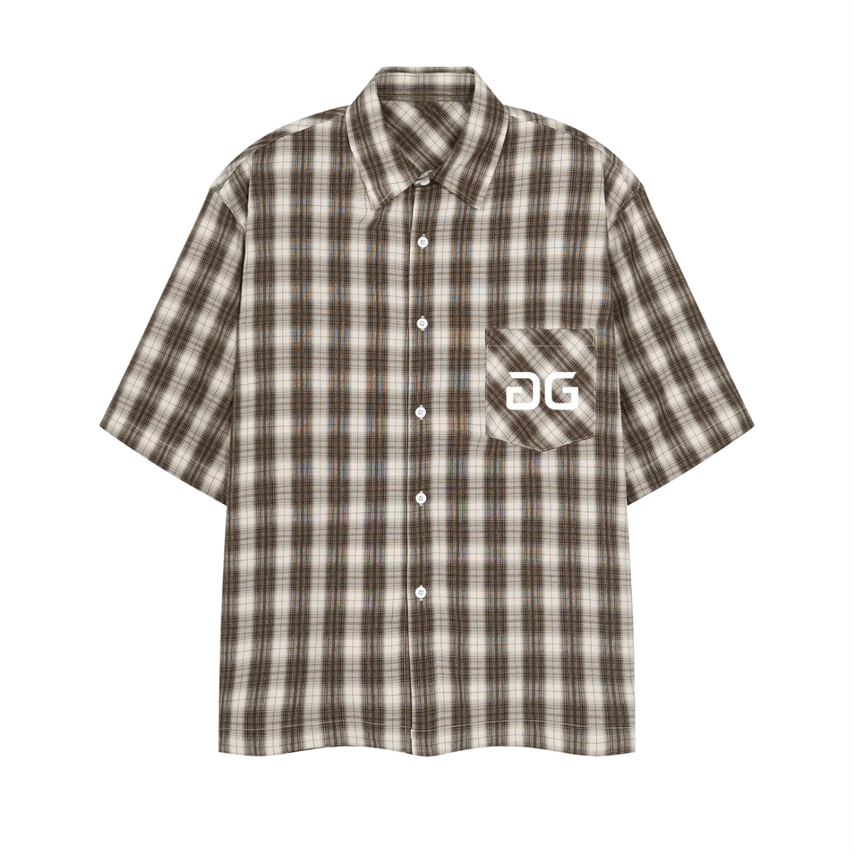 SUMATRA BOX FLANNEL BROWN/APRICOT FRONT – GRAVE / GENTO