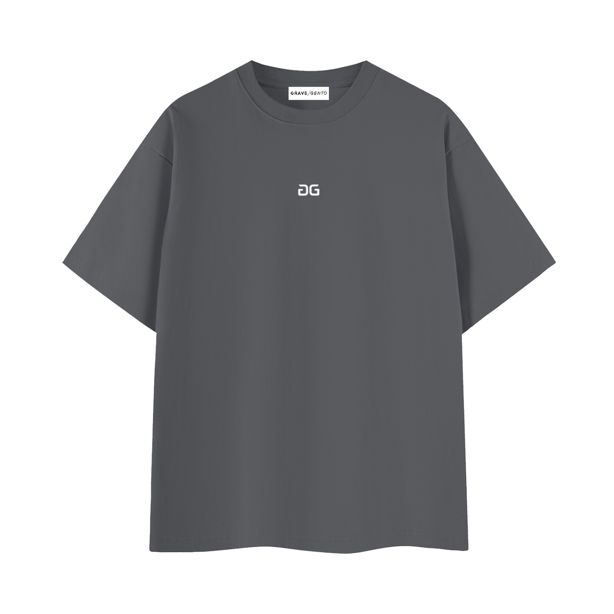 ESSENTIAL TEE DARK GRAY FRONT – GRAVE / GENTO