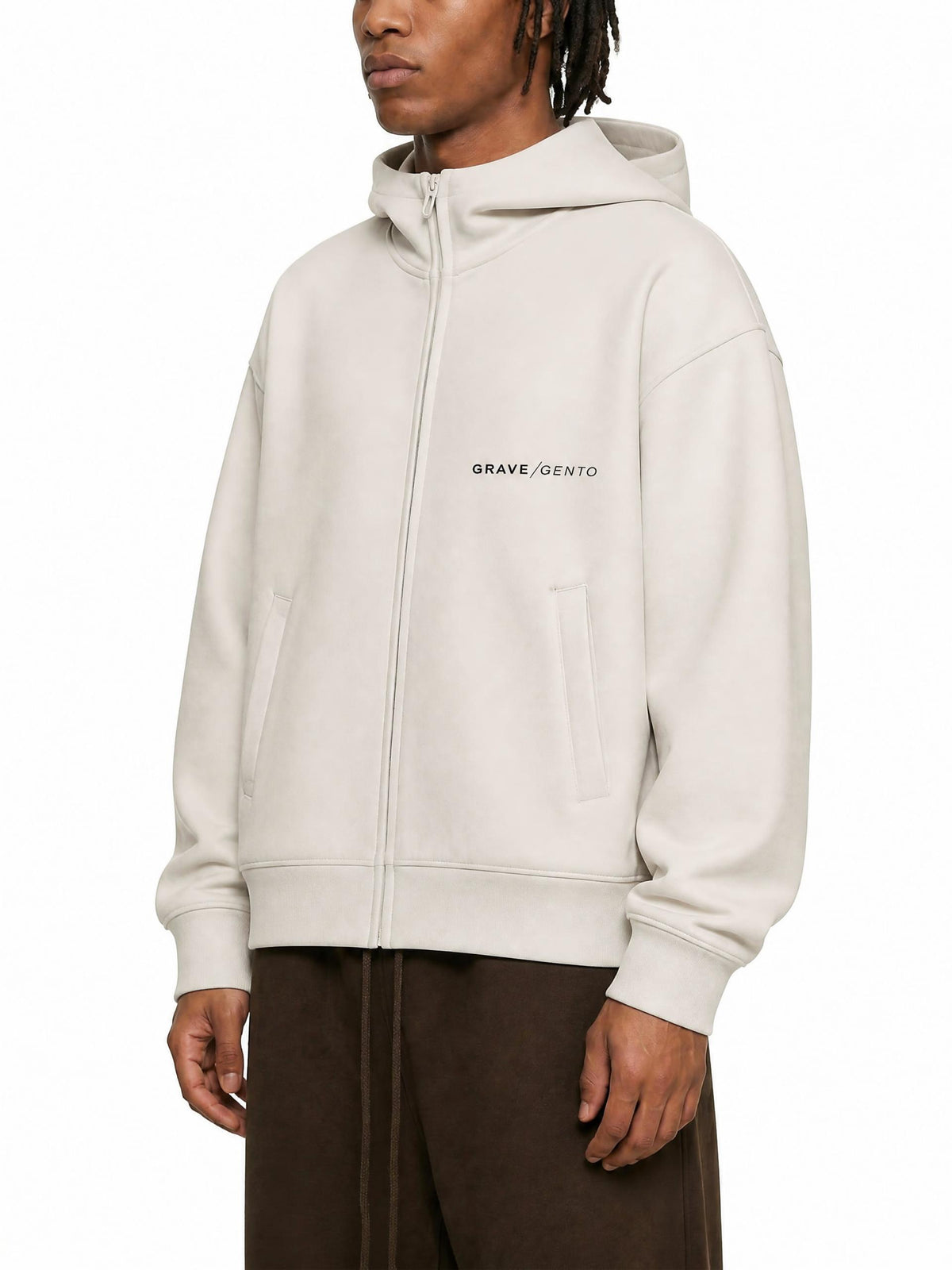 Elementals Heavyweight High Neck  Zip-Up Hoodie