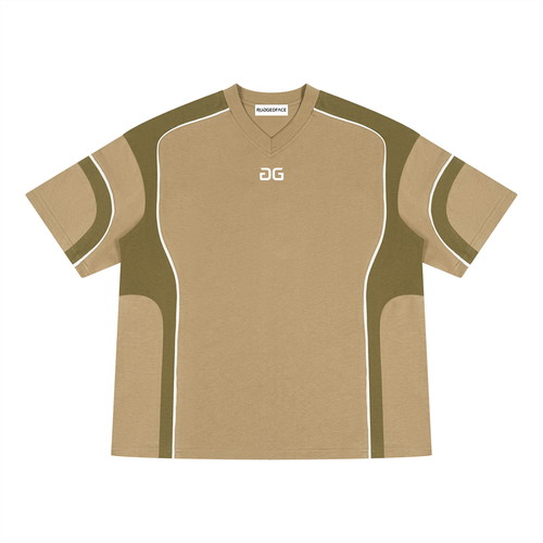 RUGGEDFACE_borneo_raw_tee_Brown_with_Army_Green_flat_front