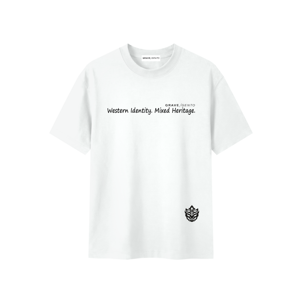 JAVA WARISAN TEE WHITE FRONT – GRAVE / GENTO