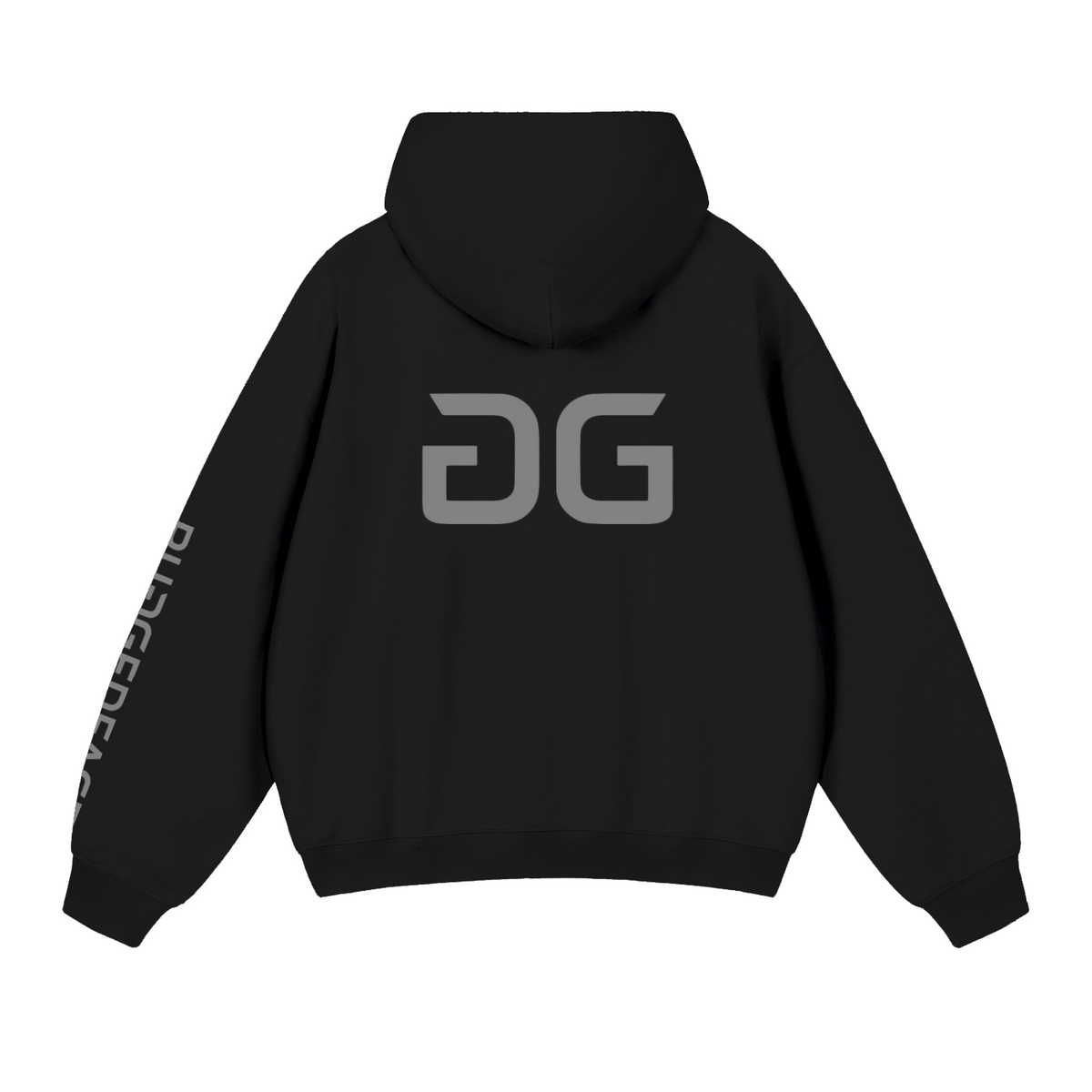 JAVA FORGE HOODIE BLACK BACK – GRAVE / GENTO