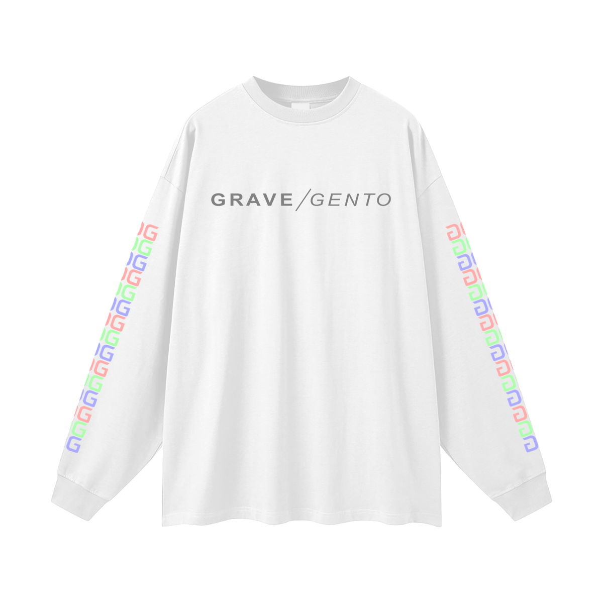 JAVA STEEL LONGSLEEVE WHITE FRONT – GRAVE / GENTO